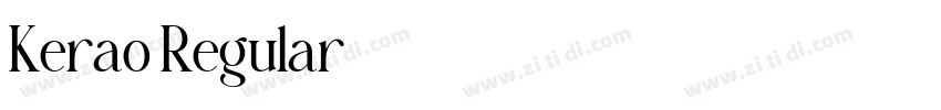 Kerao Regular字体转换